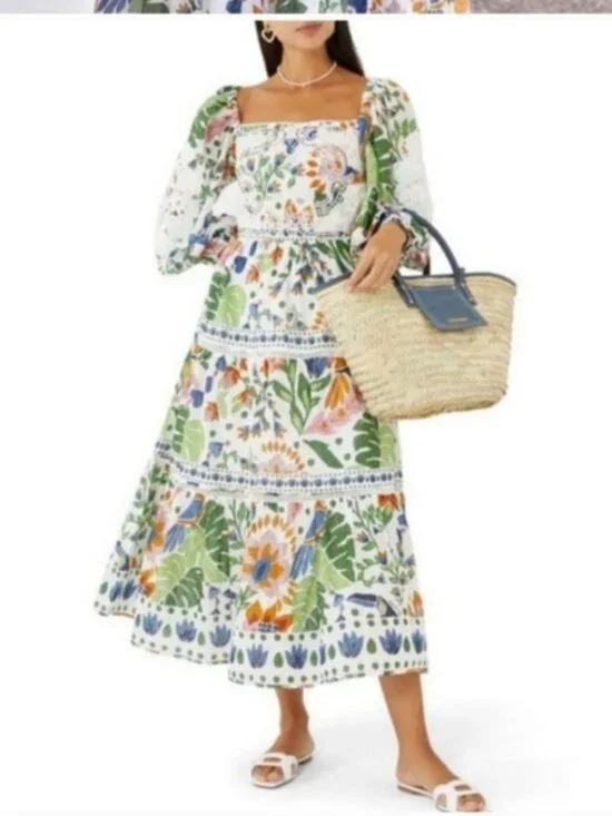 Farm Rio Summer Garden Mididress - Picture 8 of 8
